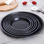6 to 12inch Premium Non-Stick Pizza Pan Bakeware Carbon Steel Pizza Plate Round Deep Dish Pizza Pan Tray Mold Mould Baking Tools - Image 3