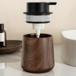 2Pcs/set Hand Soap and Toothbrush Holder Cup, Bathroom Accessories Sets Foam Soap Dispenser and Wash Cup – base detail