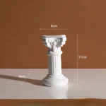 Roman Column Statue Resin Sculptures Nordic Sculpture Vintage Figurines Home Decor Resin Mini Craft Office Decor Room