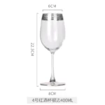 Luxury Wine Crystal Glasses Transparent Champagne Brandy Whisky Glass Cup Home Unleaded Bar Wedding Party Drinkware Barware