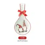 Nordic Santa Claus Ceramic Dishes and Tableware Relief Rice Salad Bowl Western Style Flat Plate Cup Teapot – close-up detail