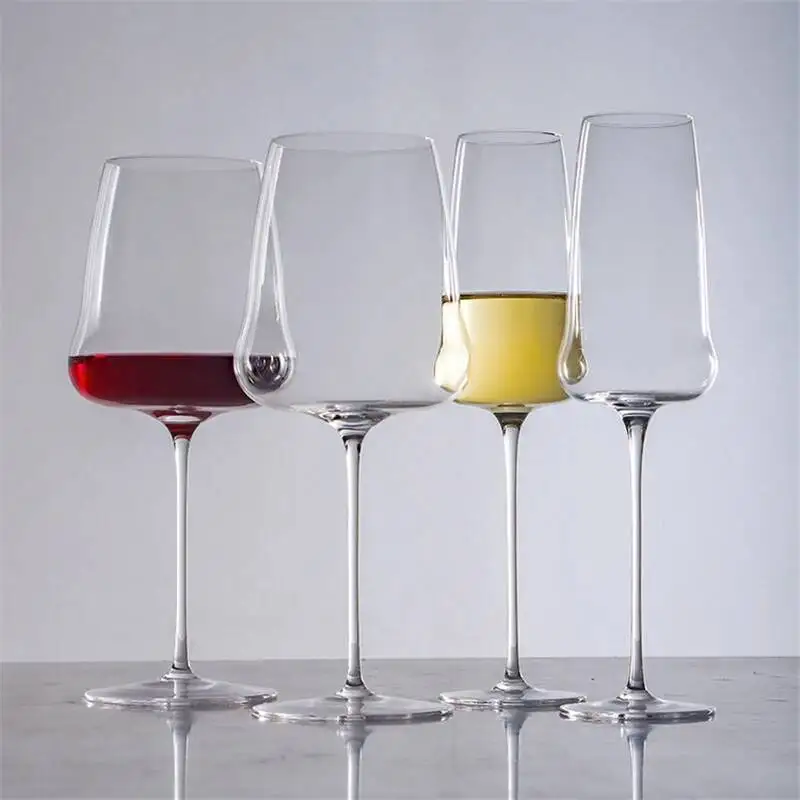 Cloud Design Ultra-thin Bordeaux Red Wine Glass Crystal Thin Stem Burgundy Goblet Light Luxury Cloud Design Ultra-thin Bordeaux Red Wine Glass Crystal Thin Stem Burgundy Goblet Light Luxury Wedding Party Champagne Flute