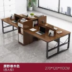 78 Inch Extra Long Desk, Double Desk with 2 Drawers, Two Person Desk Long Computer Desk with Storage Shelves, Writing Table
