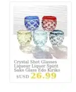 Crystal Flute Champagne Glasses Multicolor Wine Glass Cup Handmade Hand Carved Edo Kiriko Wedding Gift With Gift Box 1PC