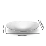 Tableware Dish Food Plates Fruit Bowl Stainless Steel Tray for Kitchen Home Decora Living Room Dinner Table Scandinavian
