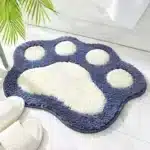 Cartoon Foot Shape Bath Mat Bathroom Door Absorbent Foot Mat Anti-slip Microfiber Bathroom Rug Machine Washable Bath Carpet