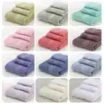 6PCS / 3PCS Luxury Lace Embroidered Cotton Towel Set Bath Towels Face Towel Hand Towel Washcloths Quick Dry Soft Terry