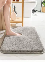 Super thick chenille absorbent door mat in 50x80cm size on a wooden floor