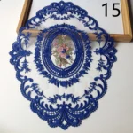 Vintage Lace Placemat Embroidered Table Cloth Dining Room Decorative Table Mats Party Wedding Antique Coffee Coasters