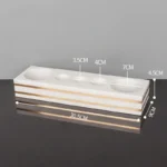 Volakos White Natural Marble Bathroom Accessories Golden Luxury Soap Dish Soap Dispenser Toothbrush Holder Tray Bathroom Set