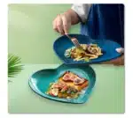 Creative Heart Ceramic Dinner Cooking Dishes Home Barbecue Salad Plate Oven Dessert Cake Plate Hotel Restaurant Tableware