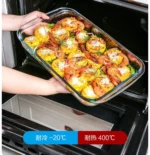 Bakeware Glass Platter for Oven Baking Tray Baking Tools and Accessories Kitchen Utensil Cooking Utensils Gadgets Dishes Pans - Image 11