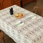 Rectangular Hollow Out Knitted Tablecloth Rural Retro Cotton Thread Crochet Dining Table Cover Lace Tea Table Cloth Table