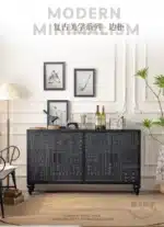 Open Buffet Solid Wood Sideboards Living Room Dresser Closets Luxury Display Cabinet Entrance Credenza Dining Room Furniture