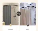Toilet Non-porous Corner Magnetic Folding Invisible Shower Curtain Waterproof and Mildew-proof Thickened Shower Partition