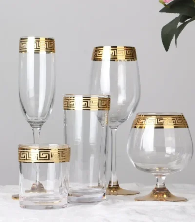 Luxury Wine Crystal Glasses Transparent Champagne Brandy Whisky Glass Cup Home Unleaded Bar Wedding Party Drinkware Barware