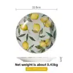 Creative Lemon Plate Ceramic Fruit Dish Ins Style Home Dining Thai Restaurant Tableware – in a cozy room setting
