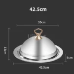 Big Dinner Dessert Plate with Lid Salad Plate Dinnerware seafood lobster Serving Dish Round Plate with Dome Cover Steak tray