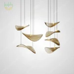 2026 New French Clear Glass Lustre Chandelier, Custom Hardware Pendant Lamp for Duplex Stairwell, Elegant Light for Ceilings