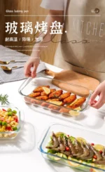 Bakeware Glass Platter for Oven Baking Tray Baking Tools and Accessories Kitchen Utensil Cooking Utensils Gadgets Dishes Pans - Image 10