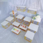Wedding Dessert Table Display Rack Cake Stand Buffet Candy Bar Banquet Tea Break Props Stage Cupcake Juice Drinks Holder 12-26pc - Image 5