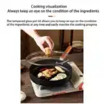 24/26/28 cm xNon-stick Flat-bottomed Frying Pan Cast Iron Egg Steak Frying Pans Kitchen Cookware Anti-scald Handle Cooking