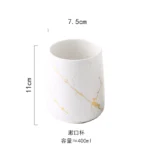 Matte Gold Ceramics Bathroom Set Decor Soap Dispenser Toothbrush Holder cup Soap Dish tray Mouthwash Cup bathroom Washing