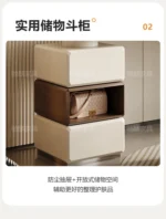 Modern white dressing table with LED mirror and storage drawers