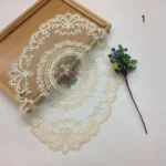 Vintage Lace Placemat Embroidered Table Cloth Dining Room Decorative Table Mats Party Wedding Antique Coffee Coasters