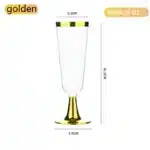 48PCS Disposable Red Wine Glass Plastic Champagne Flutes Glasses Cocktail Goblet Wedding Party Supplies Bar Drink Cups