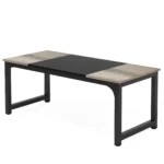 Tribesigns Modern Computer Desk Large Office Desk Computer Table Study Writing Desk Workstation for Home Office – angled view