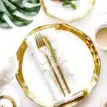 11-inch Gold-plated Western Steak Pasta Plate High-grade Frosted Fruit Salad Dessert Breakfast Plate 8-inch Restaurant