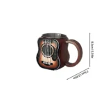 New Unique Musical Instrument Coffee Mug Creative 3D Saxophone Violin Cup Novel Mugs Milk Cup High-End Gift Desktop