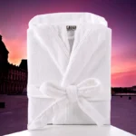 Cotton Hooded Bathrobe Men 100%Long Terry Towel Big and Tall Towel Bathrobe Male Terry Cloth Bath Robe Sleeping Dressing