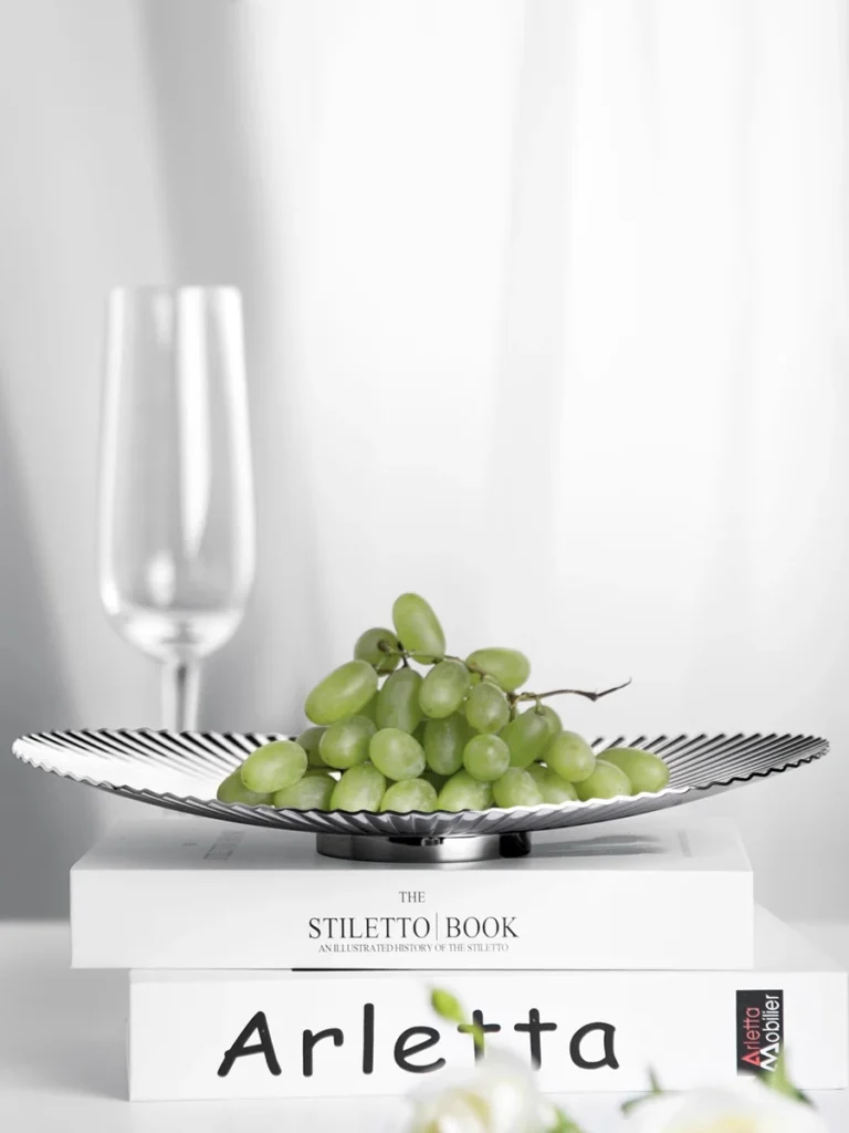 Tableware Dish Food Plates Fruit Bowl Stainless Steel Tray for Kitchen Home Decora Living Room Dinner Table Scandinavian