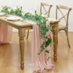 2-10Meters Pure Cotton Table Runner Retro Burr Texture Gauze Cloth Dining Vintage Wedding Party Christmas Linen Decoration
