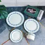 European Ceramic Western Dinner Plate Set, Steak Plate, Coffee Salad Tray, Dinnerware, Full Set, Simple Design, 10 ", 4 Pcs