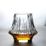 220ML Handmade Volcano Crystal Drinking Glass Cup Tumbler for Whisky Bourbon Cocktail with Gift Box