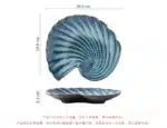 Creative Kiln Transformation Ceramic Plate Restaurant Homestay Special Tableware Personalized Shell Plate Conch Plate