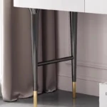 Goldoma Modern Vanity Table with Mirror and Stool – top view