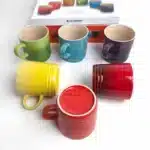 350ml Colorful Ceramic Mug with Handle,Kitchen Porcelain Coffee Cup,Water Milk Cups,Microwave Oven,Dishwasher