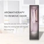 Goldoma smart electric clothes dryer with stainless steel finish and app control, drying clothes efficiently