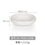 Melamine Imitation Porcelain Small Plate Korean Disc Restaurant Tableware Creative Small Bowl – top view