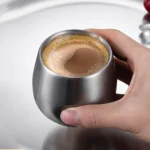 150ml 200ml Durable Coffee Mug Espresso Cup,Double Insulation 304 Stainless Steel coffe Cups Kitchen tools coffee