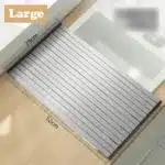 304 Stainless Steel Dish Drainer Roll Up Dish Drying Rack Shelf Folding Cutting Board Sink Washbasin Chopping Board Kitchen
