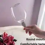 4/2Pcs Creative Silver Rimmed Wine Glasses Set Diamond Glass Cup Cocktail Glass Champagne Cup Bar Party Long Stem Wedding