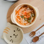 Creative Ceramic Bowls Cartoon Cat Dog Ceramic Noodle Bowls with Lids Cute Animal Soup Salad Fruit Bowl Box Decorative
