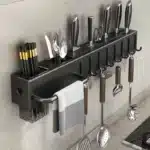 Kitchen Organizer Knife Rack Storage Box Household Knife Rack Spoon & Chopstick Holder No Hole Required Hanging Storage