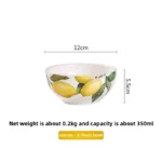 Creative Lemon Plate Ceramic Fruit Dish Ins Style Home Dining Thai Restaurant Tableware – base detail