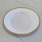 100 PCS Charger Plate 13 Inches Plastic Decorative Wedding Centerpieces Event Party Decoration Dinner Tableware Show Tray